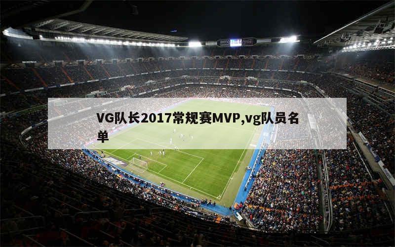 VG队长2017常规赛MVP,vg队员名单