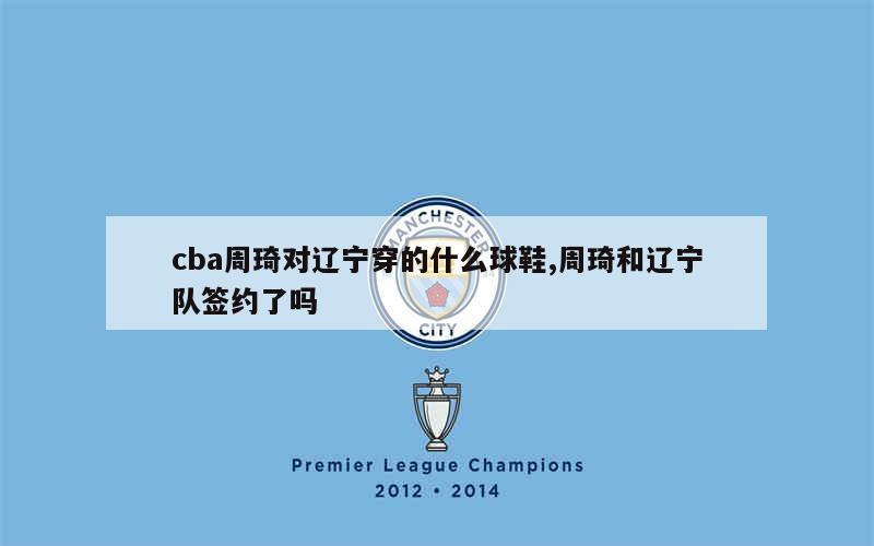 cba周琦对辽宁穿的什么球鞋,周琦和辽宁队签约了吗