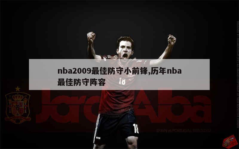 nba2009最佳防守小前锋,历年nba最佳防守阵容