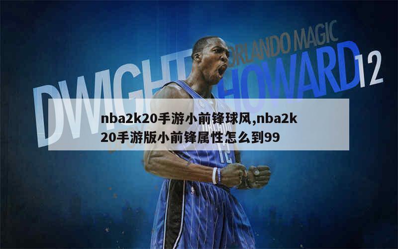 nba2k20手游小前锋球风,nba2k20手游版小前锋属性怎么到99