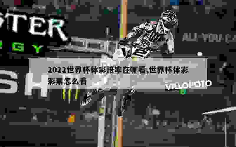 2022世界杯体彩赔率在哪看,世界杯体彩彩票怎么看