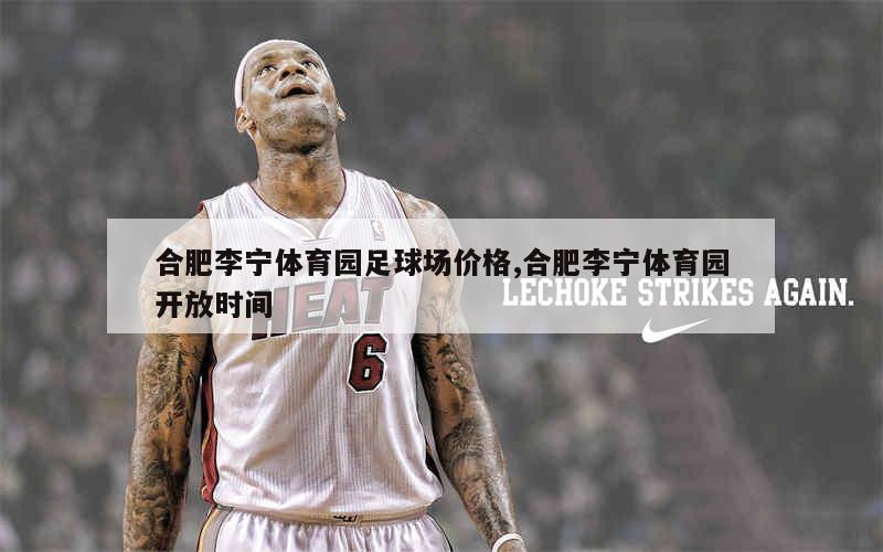 合肥李宁体育园足球场价格,合肥李宁体育园开放时间